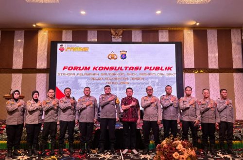 Wakapolres Pulang Pisau Hadiri Forum Konsultasi Publik Polda Kalteng Bahas Peningkatan Pelayanan Publik
