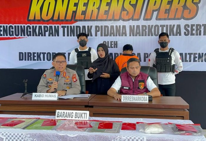 Polda Kalteng Gelar Konferensi Pers, Hasil Pengungkapan 497 Gram Narkoba di Wilayah Kotim