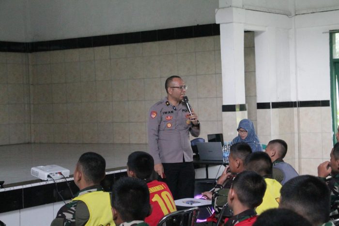 Ratusan Pelajar SMP Mengikuti Penyuluhan Karakter Bela Negara Bersama Polres Purwakarta