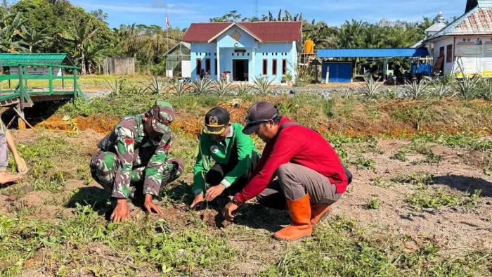 Satuan Tugas TNI Manunggal Membangun Desa (TMMD) imbangan ke-124 wilayah Kodim 1011/Kuala Kapuas