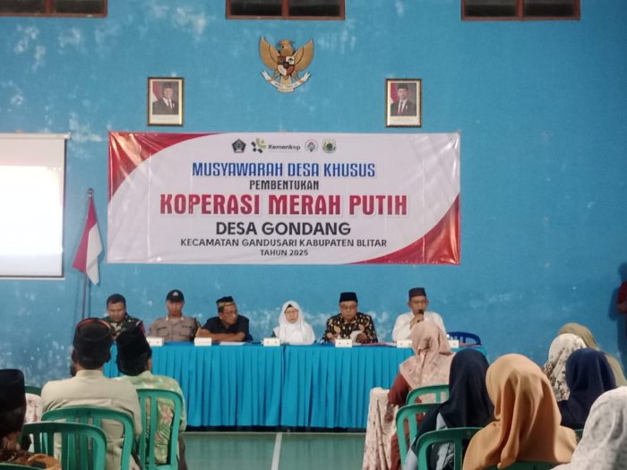 Pengurus Koperasi Desa Merah Putih Desa Gondang Resmi Dibentuk