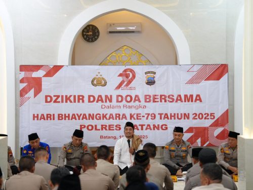 Polres Batang Gelar Dzikir dan Doa Bersama Sambut Hari Bhayangkara ke-79