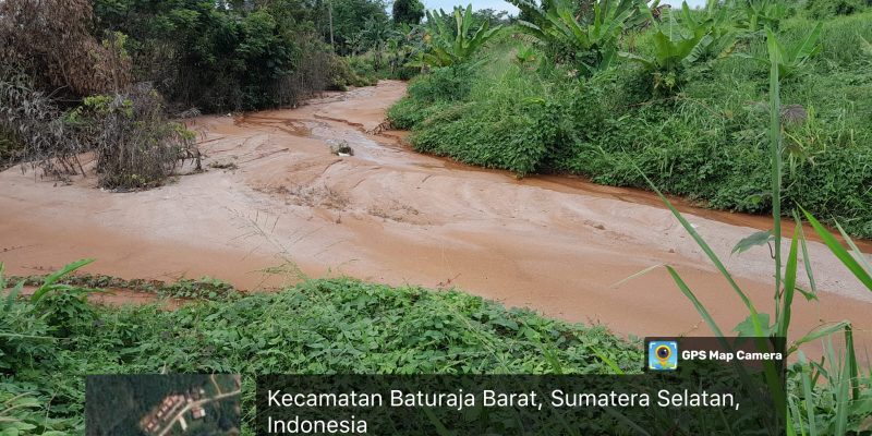 Dampak Penggusuran Lokasi Perumahan Pesona Indah Dua Anak Sungai Kibang Terjadi Pendangkalan