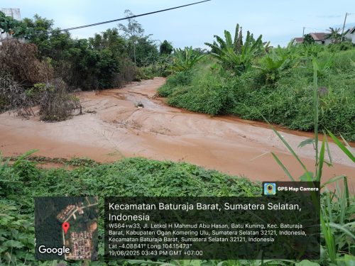 Dampak Penggusuran Lokasi Perumahan Pesona Indah Dua Anak Sungai Kibang Terjadi Pendangkalan
