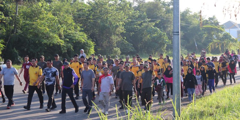 Semarakkan Hari Bhayangkara ke-79, Polres Musi Rawas Gelar Jalan Santai, Berbagai Macam Perlombaan dan Bagikan Doorprice Berhadiah