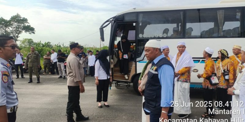 Pengamanan Kedatangan Jemaah Haji di Masjid Ar-Raudah, Polres Pulang Pisau Tunjukkan Komitmen Pelayanan Prima