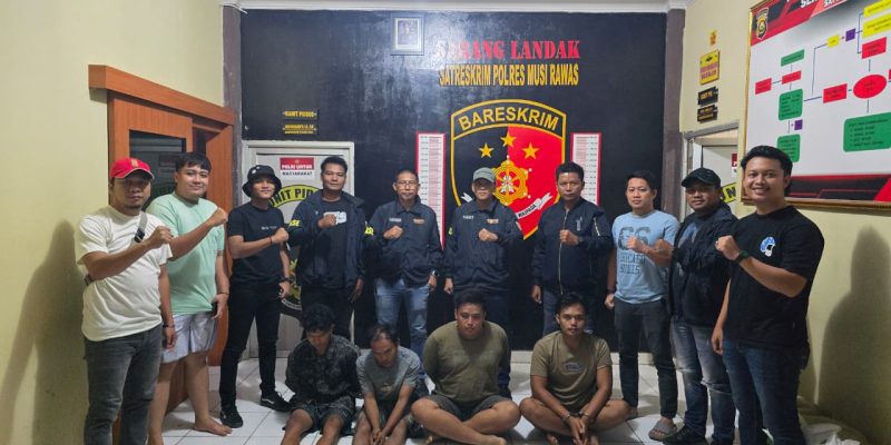 Empat Kompoltan Pencuri Minyak Diringkus Tim “Landak” Satreskrim Polres Musi Rawas