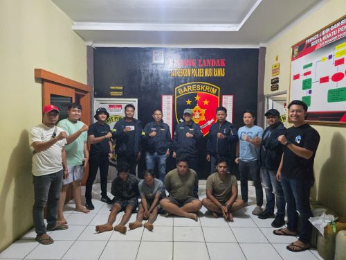 Empat Kompoltan Pencuri Minyak Diringkus Tim “Landak” Satreskrim Polres Musi Rawas