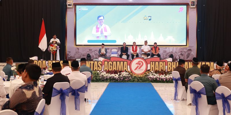 Polda Jatim Gelar Doa Bersama Lintas Agama Sambut Hari Bhayangkara ke – 79