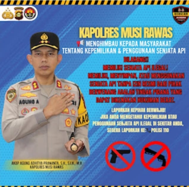 Kapolres Musi Rawas Berikan Himbauan Dalam Rangka Operasi SENPI MUSI 2025