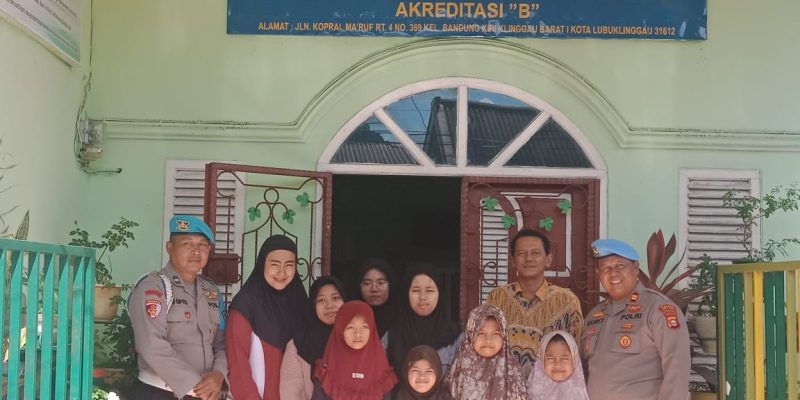 Hut Bhayangkara ke 79 Polres Lubuklinggau Mengadakan Bakti Sosial di Panti Asuhan Aisyiyah Siti Khadijah