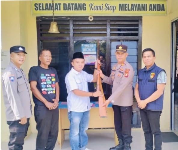 Operasi Senpi Musi 2025, Polsek Purwodadi Polres Musi Rawas Terima Sepucuk Penyerahan Senpira
