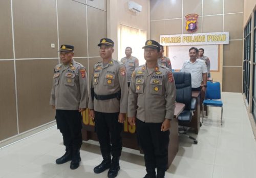 Polres Pulang Pisau Ikuti Upacara Pemuliaan Nilai-Nilai Luhur Tri Brata Secara Virtual