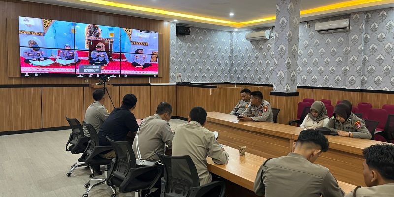 Polresta Palangka Raya Ikuti Pembinaan Rohani Rutin yang Digelar SSDM Mabes Polri