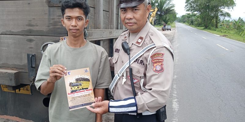 Satlantas Polresta Palangka Raya Gencarkan Edukasi Tertib Lalu Lintas di Jalan G. Obos