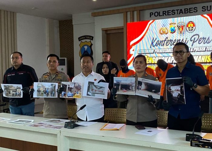 Polrestabes Surabaya Mengamankan Oknum Anggota Ormas (FPMI)