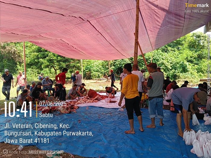 Ikatan Keluwarga Minang Purwakarta Laksanakan Pemotongan Qurban Di Mesjid Istiqomah Di Hari Kedua Idul Adha