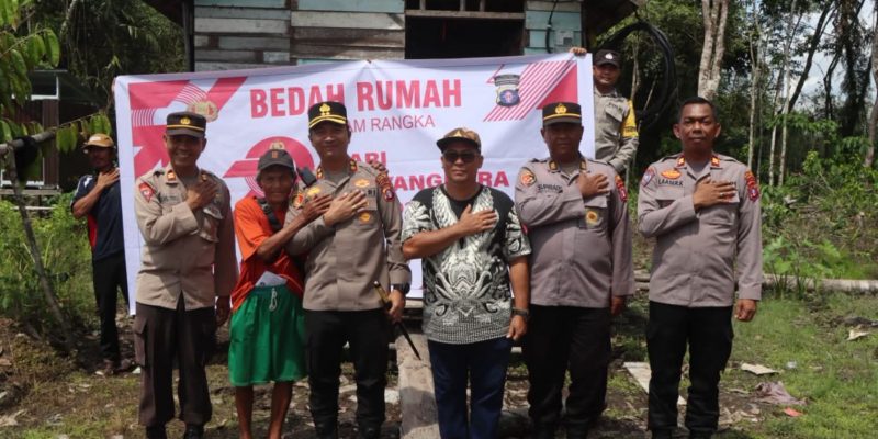 Jelang HUT Bhayangkara ke-79, Kapolres Pulpis Tinjau Lokasi Bedah Rumah Warga Kurang Mampu