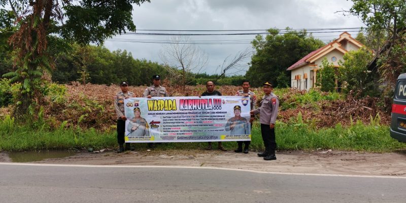 Operasi Bina Karuna, Satgas Preemtif Polresta Sosialisasikan Pencegahan Karhutla kepada Masyarakat 