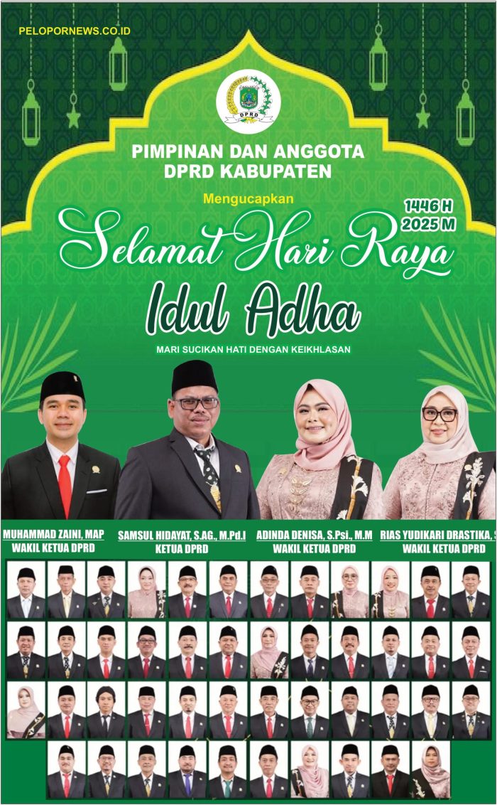 Pimpinan Dan Anggota DPRD Kabupaten Pasuruan Mengucapkan Selamat Hari Raya Idul Adha 1446 H/2025 M