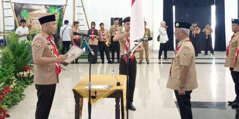 H Rachmat Hidayat Resmi Dilantik sebagai Ketua Mabicab Pramuka Lubuk Linggau