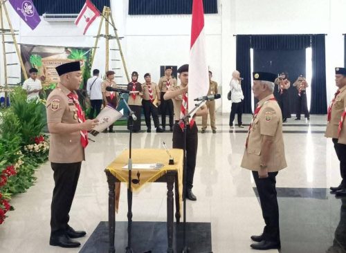 H Rachmat Hidayat Resmi Dilantik sebagai Ketua Mabicab Pramuka Lubuk Linggau