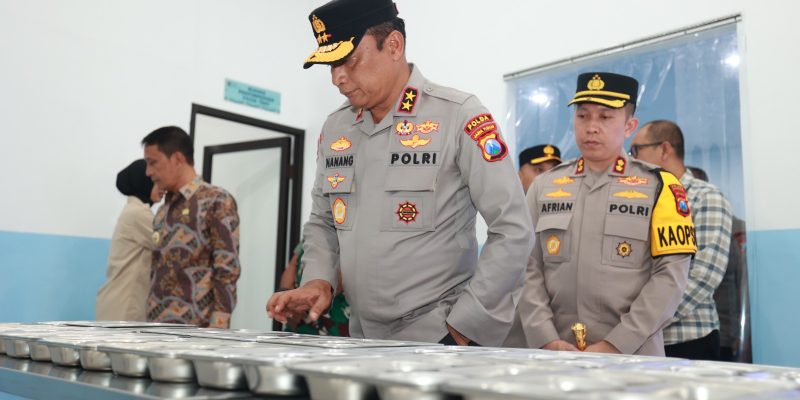 Kapolda Jatim Resmikan SPPG Polres Bojonegoro, Dukung Program Nasional MBG