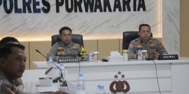 Polres Purwakarta Ikuti Taklimat Awal Audit Kinerja Itwasum Polri Tahap II T.A. 2025
