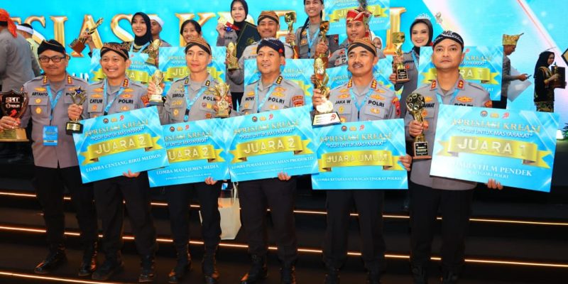 Polda Jateng Borong Penghargaan dalam “Awarding Day Apresiasi Kreasi Polri untuk Masyarakat”