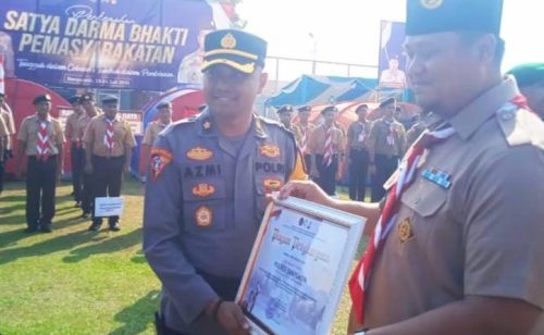 Kabag Ops Polres Banyuasin Hadiri Apel Perkemahan Satya Darma Bhakti Pemasyarakatan