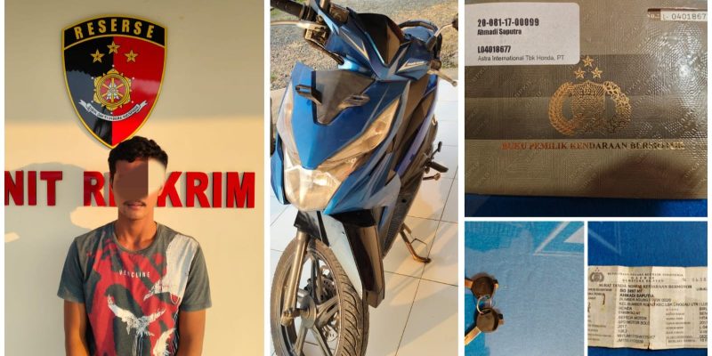 Polsek Lubuk Linggau Utara I Tangkap Pelaku Penggelapan Motor, Modusnya Pura-Pura Pinjam