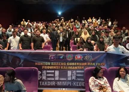 Danrem 102/Pjg Gelar Nobar Film “Believe” Bersama Forkopimda Kalteng di XXI Palma