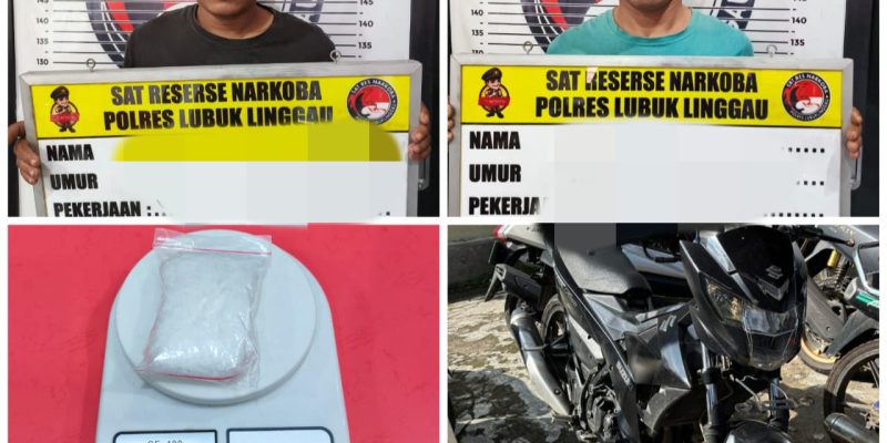 Satres Narkoba Polres Lubuklinggau Amankan Dua Pelaku Peredaran Narkotika Jenis Sabu