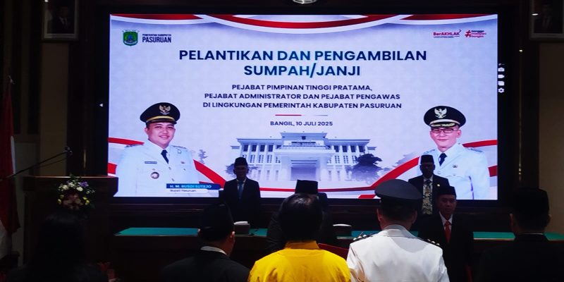Bupati Pasuruan H.M Rusdi Sutejo Rotasi Besar Besaran Dalam Struktur Birokrasi Sebanyak 136 Pejabat