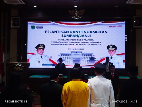 Bupati Pasuruan H.M Rusdi Sutejo Rotasi Besar Besaran Dalam Struktur Birokrasi Sebanyak 136 Pejabat