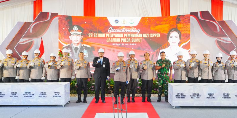 Polda Sumut dan Jajaran Hadiri Groundbreaking 29 SPPG