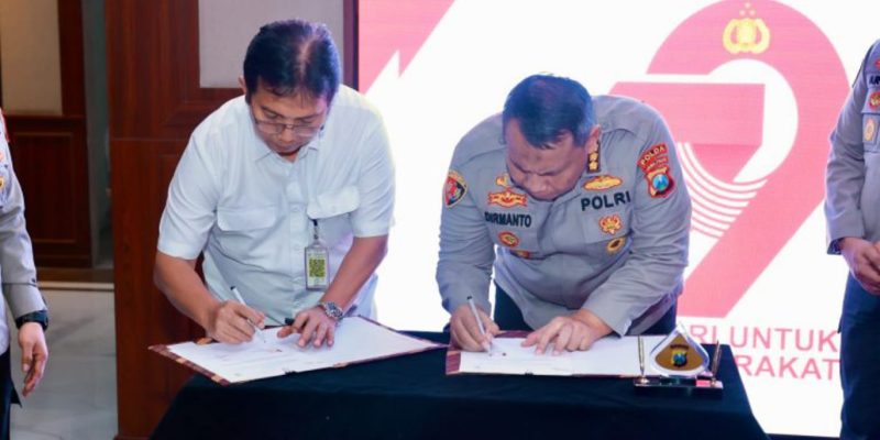 Kolaborasi Polda Jatim dan BBWS Brantas di Hari Bhayangkara ke -79