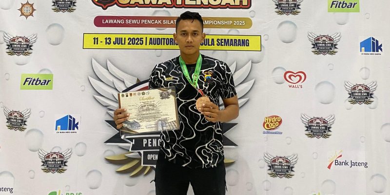 Bripda Hanif Irvando Raih Juara 3 pada Kejuaraan Pencak Silat Piala Kapolda Jateng 2025