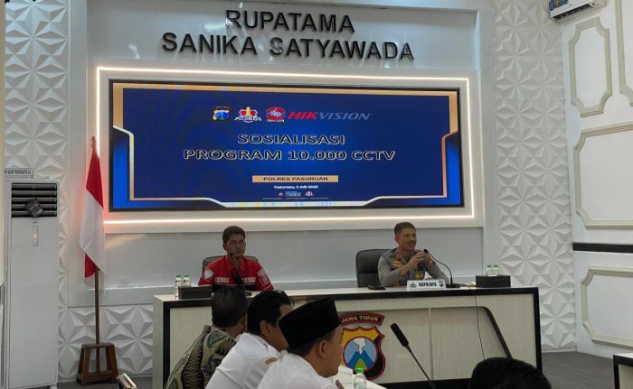Program 10.000 CCTV Berkelanjutan, Polres Pasuruan Kota Gandeng Prinsipal Tiongkok dan Latih Pemuda Desa