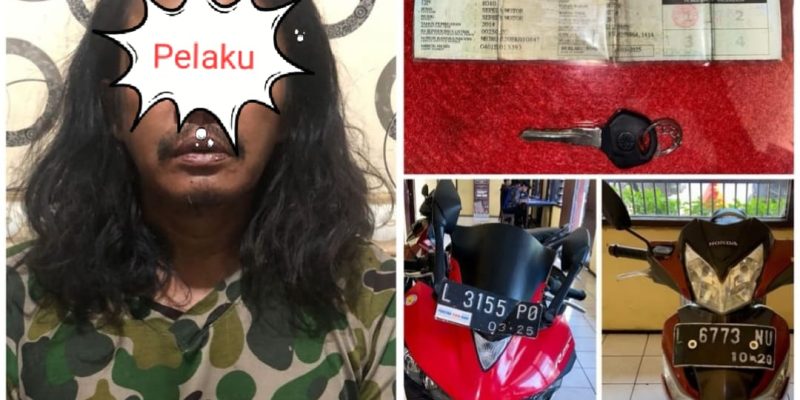 Pelaku Curanmor di Amankan Polres Pelabuhan Tanjung Perak