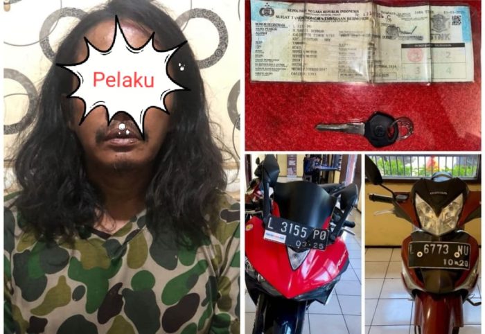 Pelaku Curanmor di Amankan Polres Pelabuhan Tanjung Perak