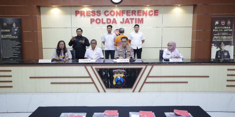 Ditreskrimum Polda Jatim Ungkap Kasus Asusila Anak di Blitar Tersangka Terancam 15 Tahun Penjara