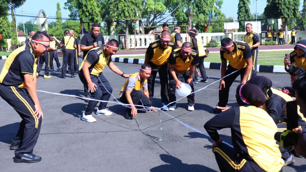 Polres Pekalongan Gelar Olahraga dan Lomba, Meriahkan HUT Ke-80 Kemerdekaan RI