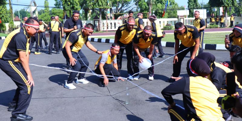 Polres Pekalongan Gelar Olahraga dan Lomba, Meriahkan HUT Ke-80 Kemerdekaan RI