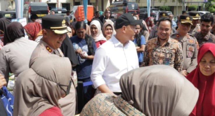 Polres Lubuklinggau Menggelar (GPM) Turut Serta dalam Acara Tersebut WAKO dan Kepala Bulog Instansi Terkait