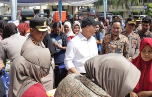 Polres Lubuklinggau Menggelar (GPM) Turut Serta dalam Acara Tersebut WAKO dan Kepala Bulog Instansi Terkait
