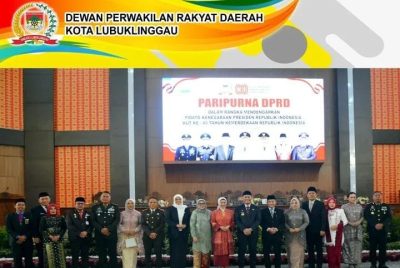 Wali Kota Lubuk Linggau Hadiri Pidato Kenegaraan Presiden RI dalam Rangka HUT Ke-80 Kemerdekaan RI