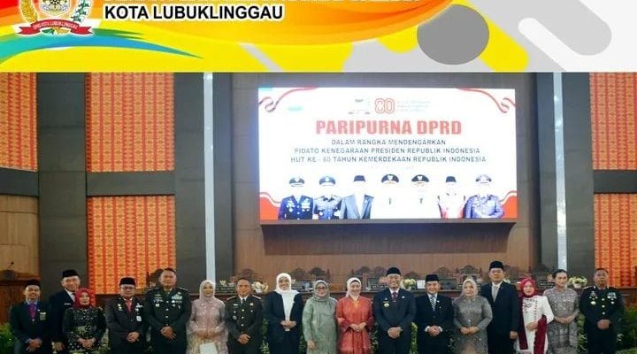 Wali Kota Lubuk Linggau Hadiri Pidato Kenegaraan Presiden RI dalam Rangka HUT Ke-80 Kemerdekaan RI
