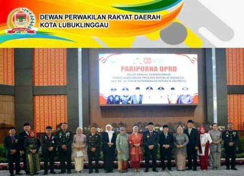 Wali Kota Lubuk Linggau Hadiri Pidato Kenegaraan Presiden RI dalam Rangka HUT Ke-80 Kemerdekaan RI