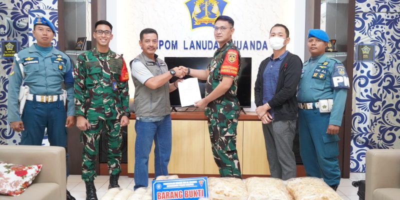 Lagi Lagi, Satgaspam TNI AL Bandara Juanda Gagalkan Upaya Pengiriman Ilegal 16 Kg Sarang Burung Walet